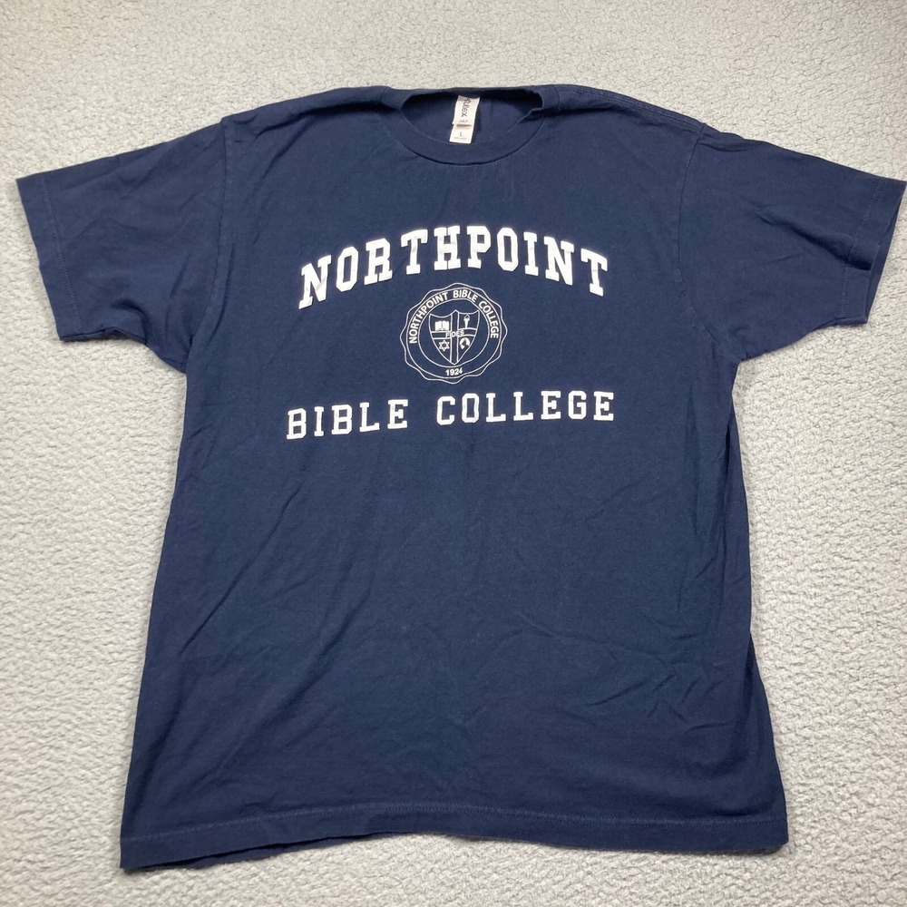 Northpoint Bible College T Shirt Adult Large Blue Short Sleeve Eagles